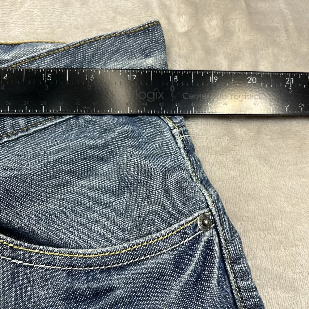 Levis 514 Straight Jeans Mens 36x32 Blue Flap Pocket Medium Wash Denim